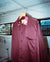 Home Suit in Burgundy hanging to dry
