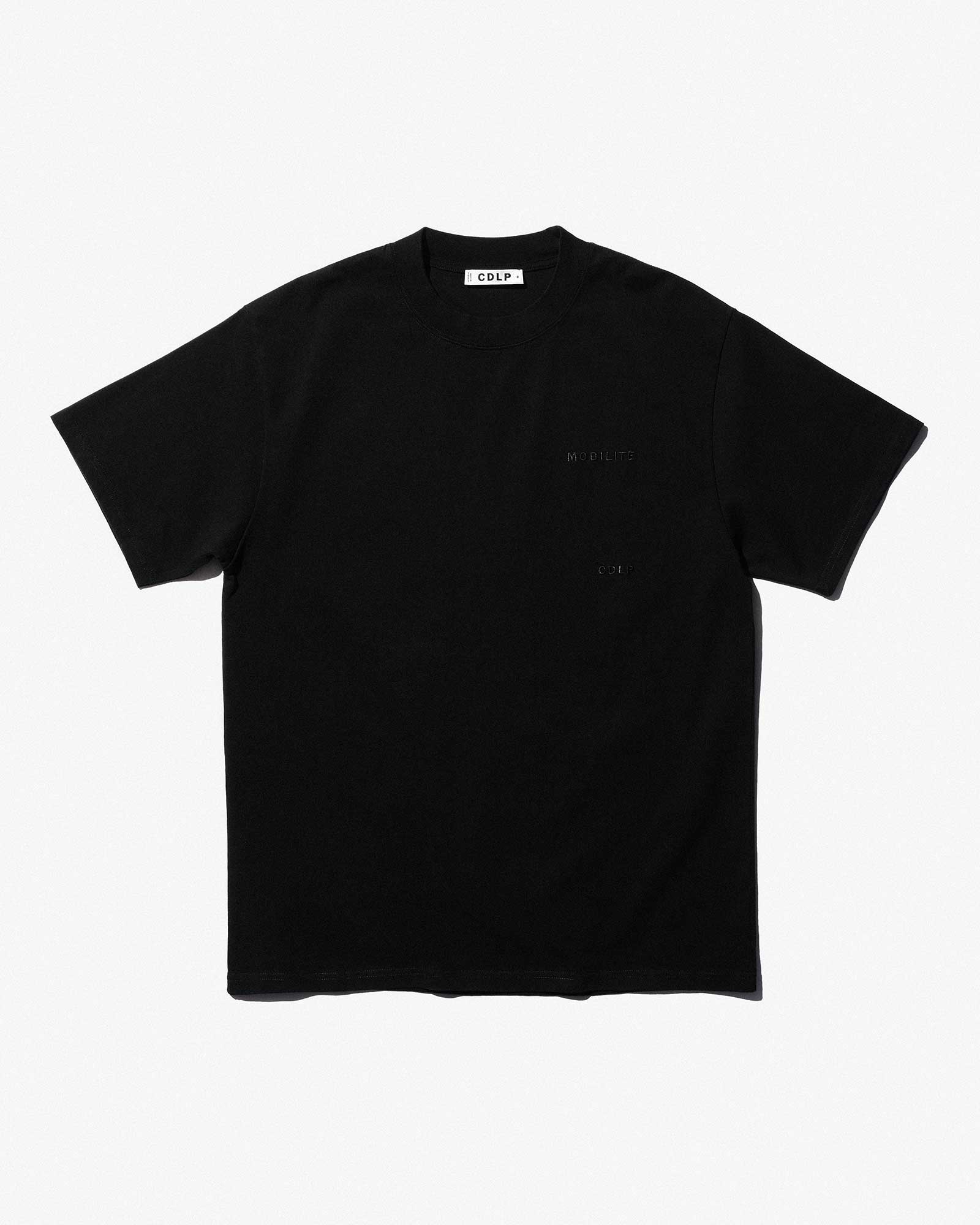 CELINE T-SHIRT IN COTTON JERSEY - OFF WHITE / NAVY / BLACK