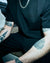 Felix wearing Heavy Jersey T-Shirt in Black