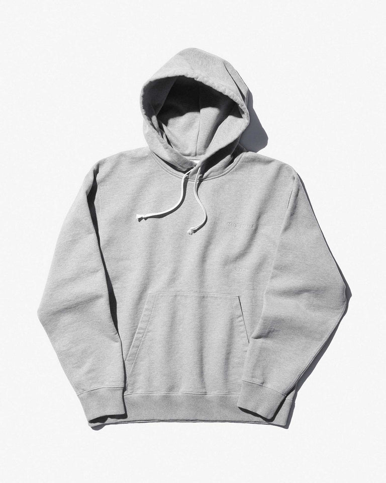 Heavy Terry Hoodie in Melange Grey made from Recycled and Organic Cotton 