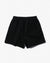 Heavy Terry Shorts in Black made of Recycled and Organic Cotton with a back pocket